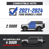 Single Step Running Boards Compatible with 2021-2025 Ford Bronco 2 Doors | Yzona - Yzona